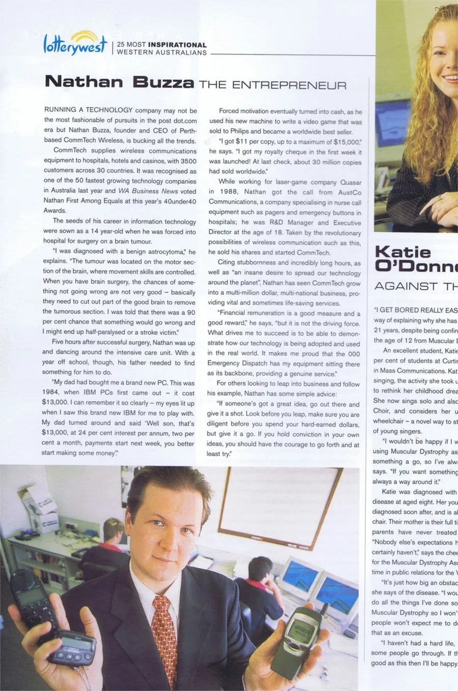 LotteryWest feature on Nathan Buzza.
